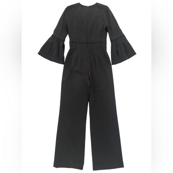 ELIZA J Bell Sleeve Wide Leg JUMPSUIT SIZE 2, BLACK from NORDSTROM - Picture 8 of 16